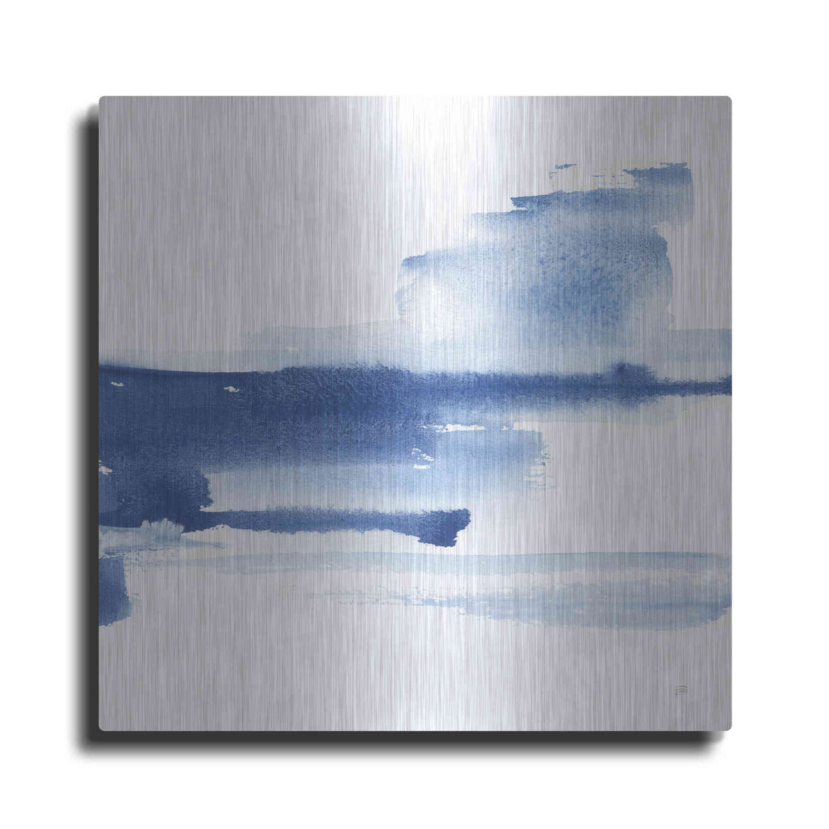 Luxe Metal Art 'Classic Blue III' by Chris Paschke, Metal Wall Art