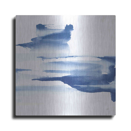 Luxe Metal Art 'Classic Blue IV' by Chris Paschke, Metal Wall Art