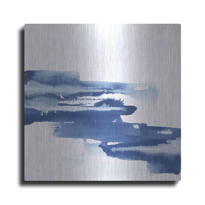Luxe Metal Art 'Classic Blue V' by Chris Paschke, Metal Wall Art