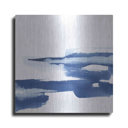 Luxe Metal Art 'Classic Blue VI' by Chris Paschke, Metal Wall Art