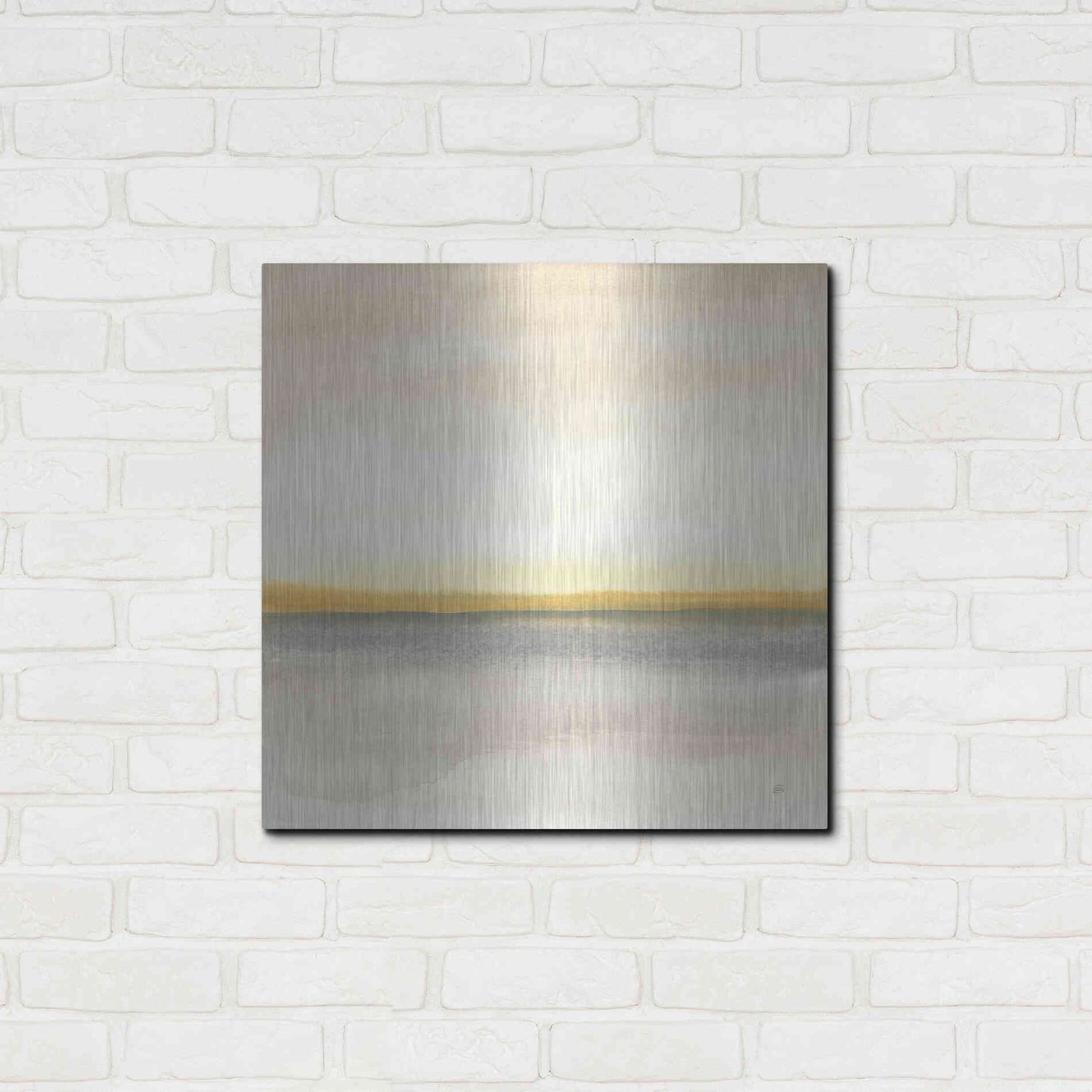 Luxe Metal Art 'Flatland I' by Chris Paschke, Metal Wall Art,24x24