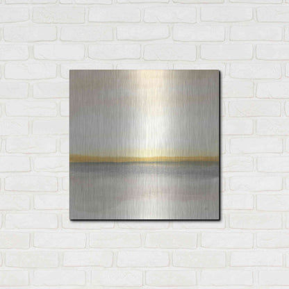 Luxe Metal Art 'Flatland I' by Chris Paschke, Metal Wall Art,24x24