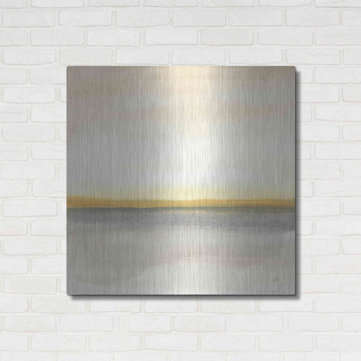 Luxe Metal Art 'Flatland I' by Chris Paschke, Metal Wall Art,36x36