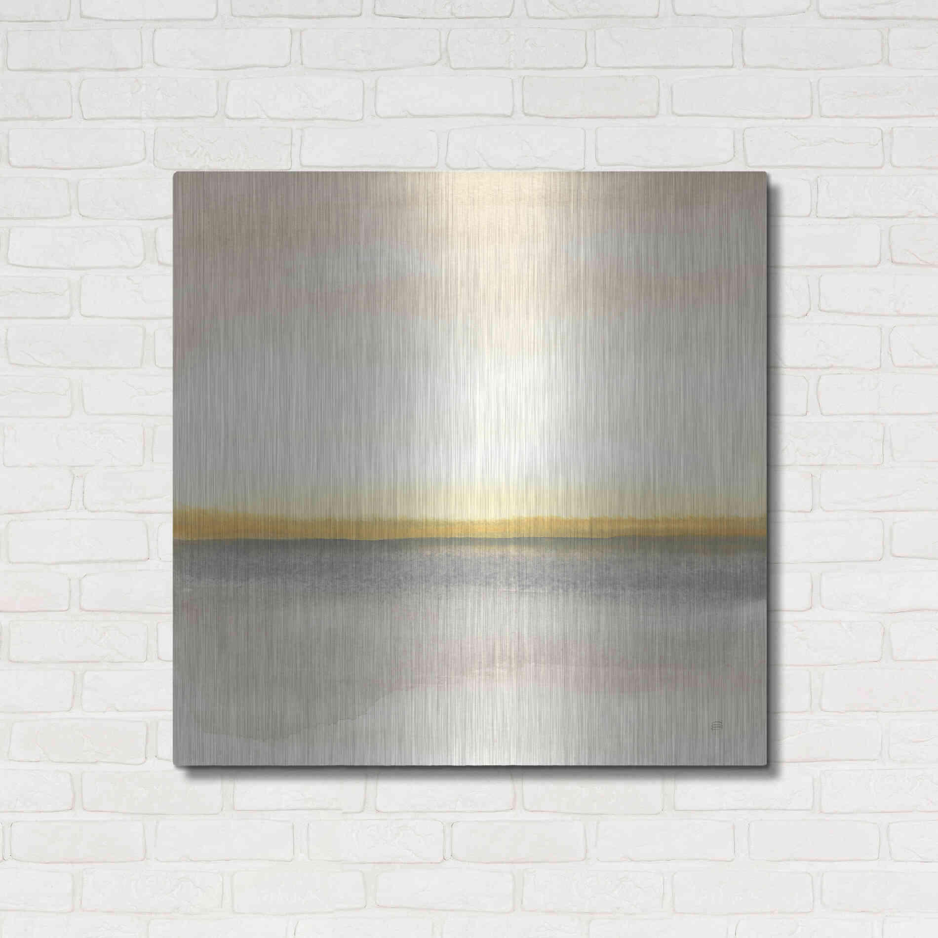 Luxe Metal Art 'Flatland I' by Chris Paschke, Metal Wall Art,36x36