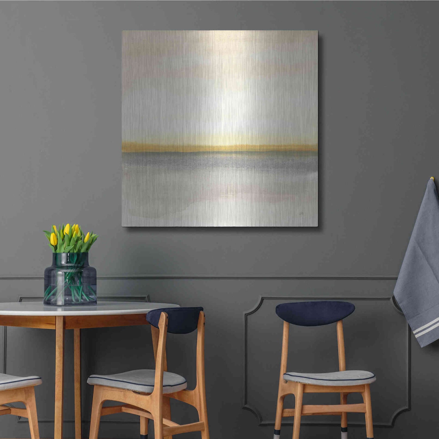 Luxe Metal Art 'Flatland I' by Chris Paschke, Metal Wall Art,36x36