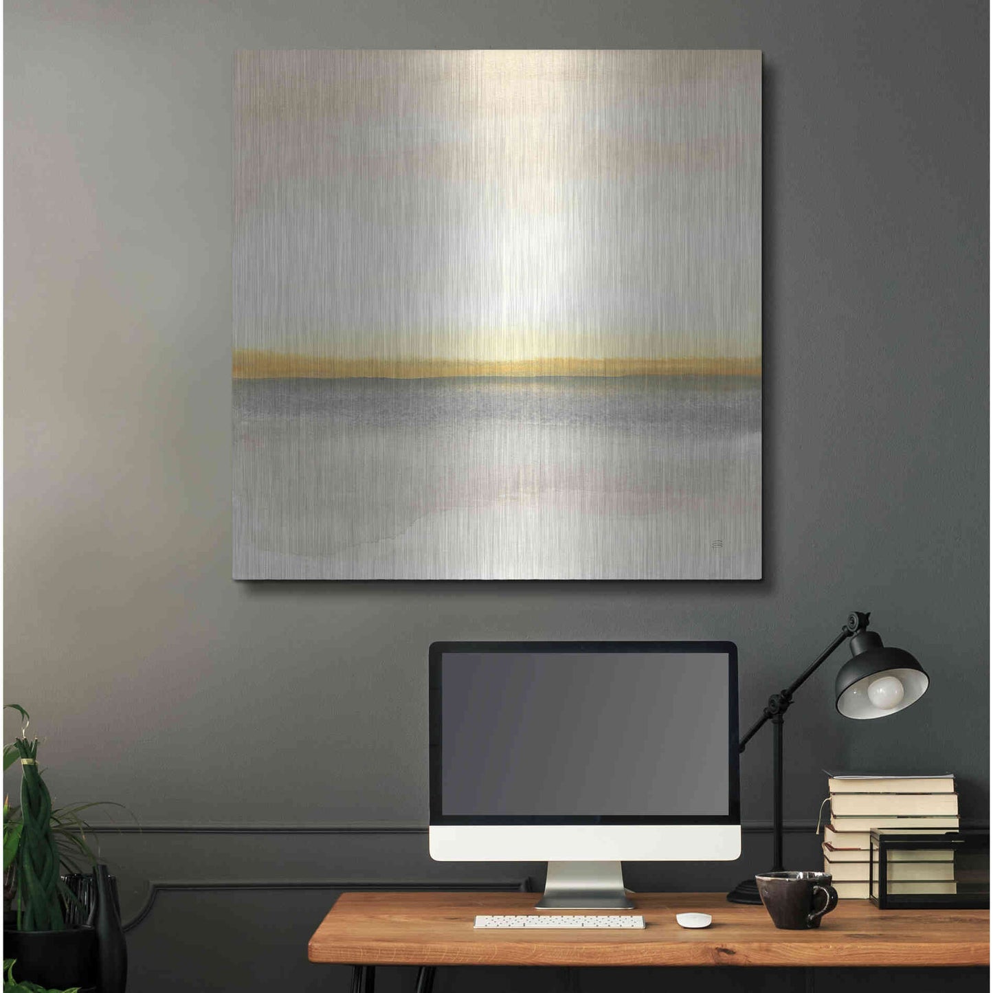 Luxe Metal Art 'Flatland I' by Chris Paschke, Metal Wall Art,36x36