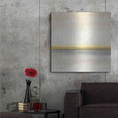 Luxe Metal Art 'Flatland I' by Chris Paschke, Metal Wall Art,36x36