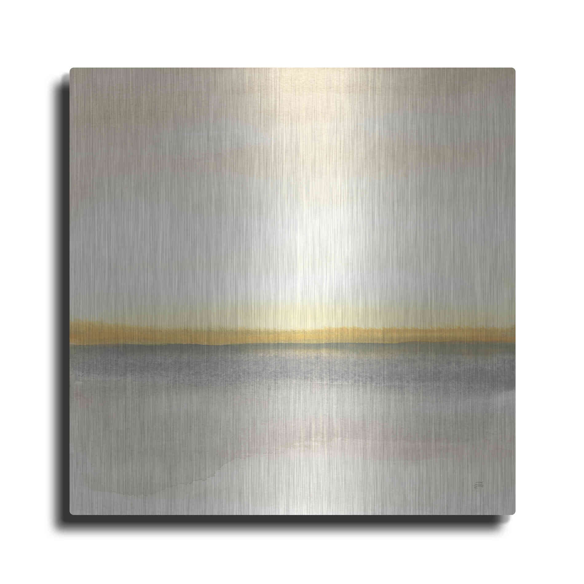 Luxe Metal Art 'Flatland I' by Chris Paschke, Metal Wall Art