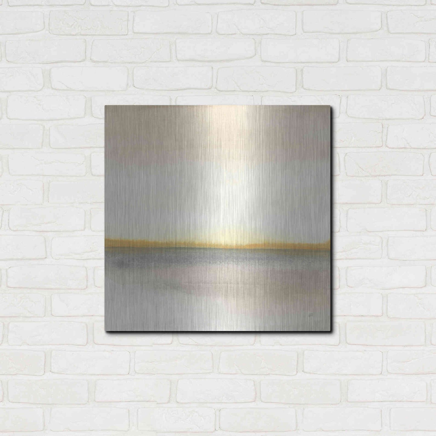 Luxe Metal Art 'Flatland II' by Chris Paschke, Metal Wall Art,24x24