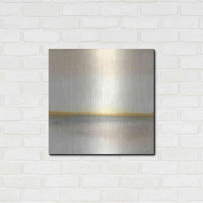 Luxe Metal Art 'Flatland II' by Chris Paschke, Metal Wall Art,24x24