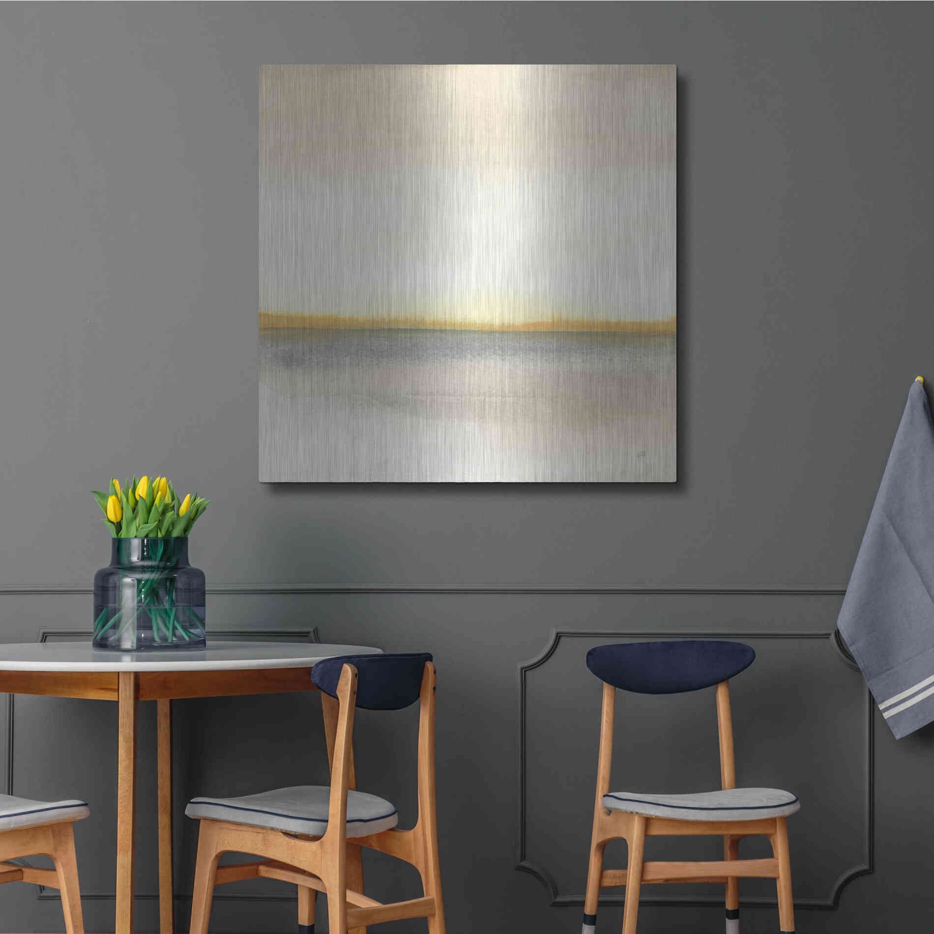 Luxe Metal Art 'Flatland II' by Chris Paschke, Metal Wall Art,36x36