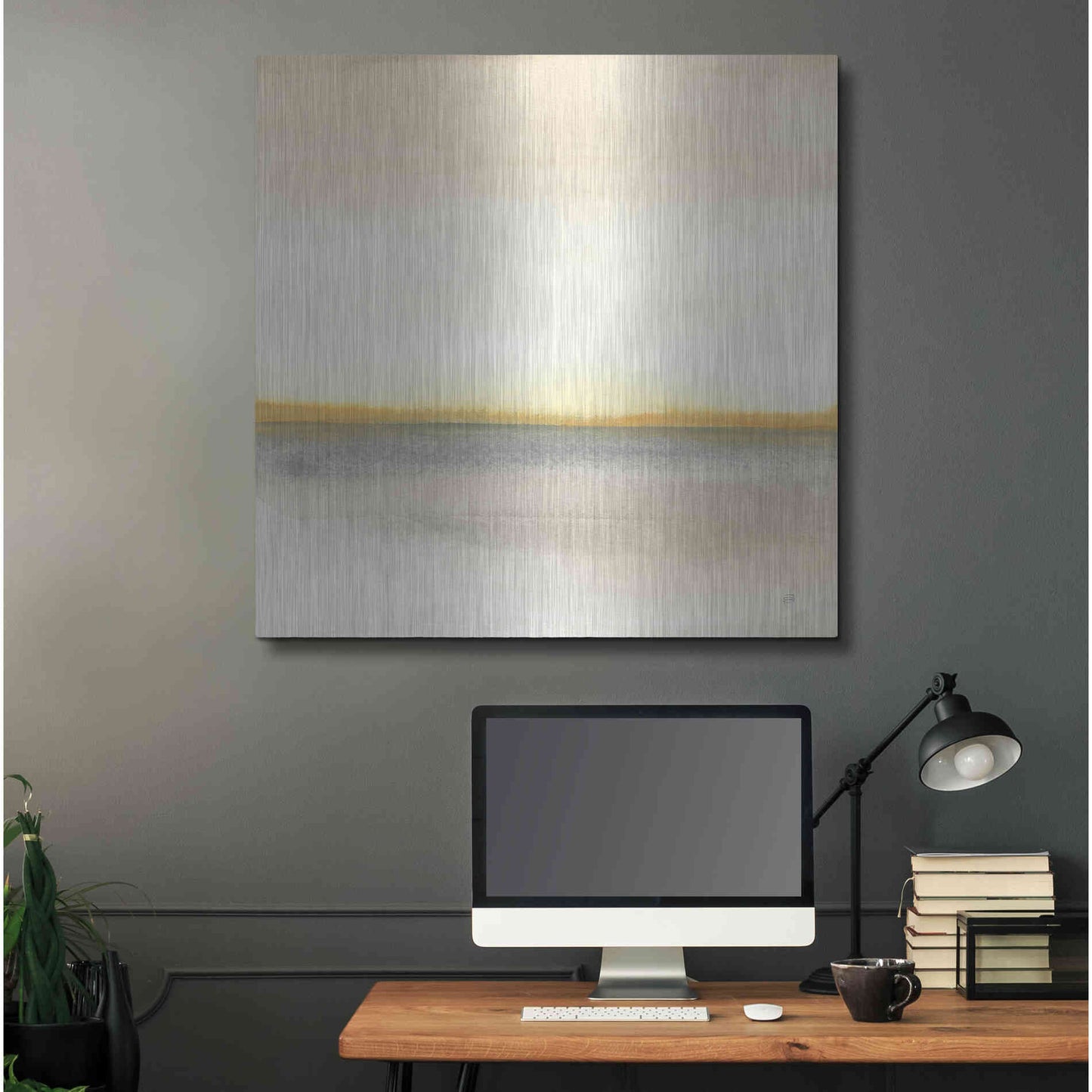 Luxe Metal Art 'Flatland II' by Chris Paschke, Metal Wall Art,36x36