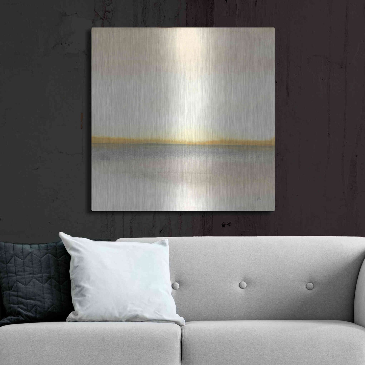 Luxe Metal Art 'Flatland II' by Chris Paschke, Metal Wall Art,36x36
