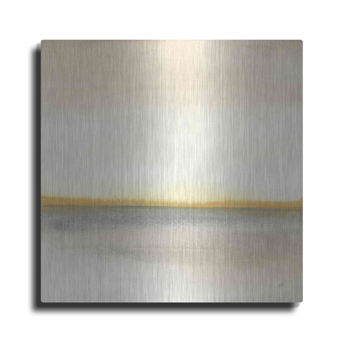 Luxe Metal Art 'Flatland II' by Chris Paschke, Metal Wall Art