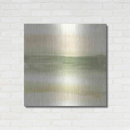 Luxe Metal Art 'Green Water I' by Chris Paschke, Metal Wall Art,36x36