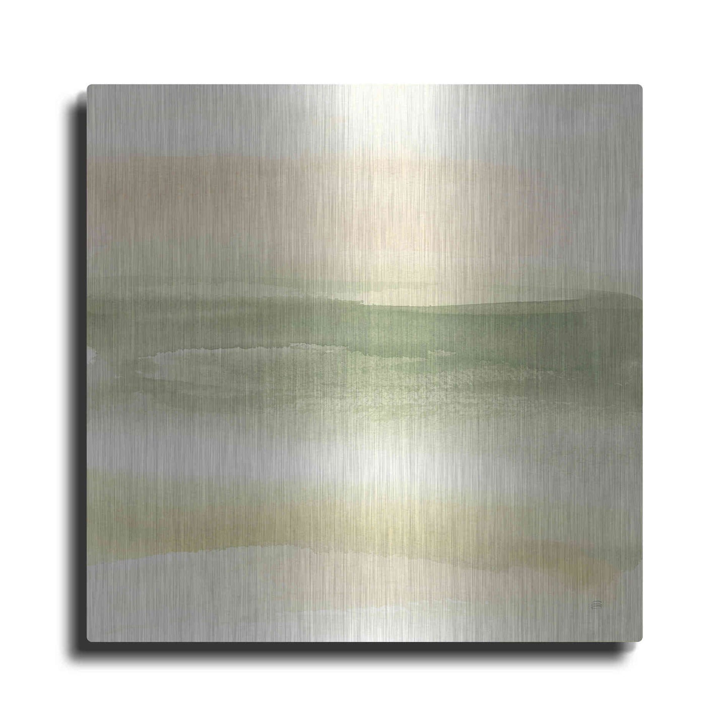 Luxe Metal Art 'Green Water I' by Chris Paschke, Metal Wall Art