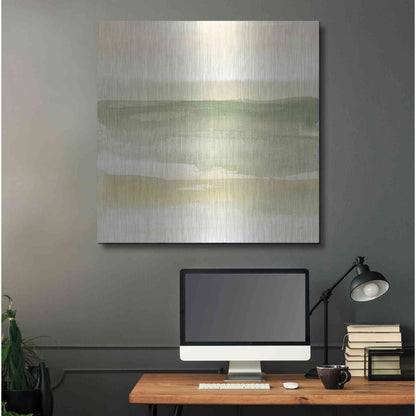 Luxe Metal Art 'Green Water II' by Chris Paschke, Metal Wall Art,36x36