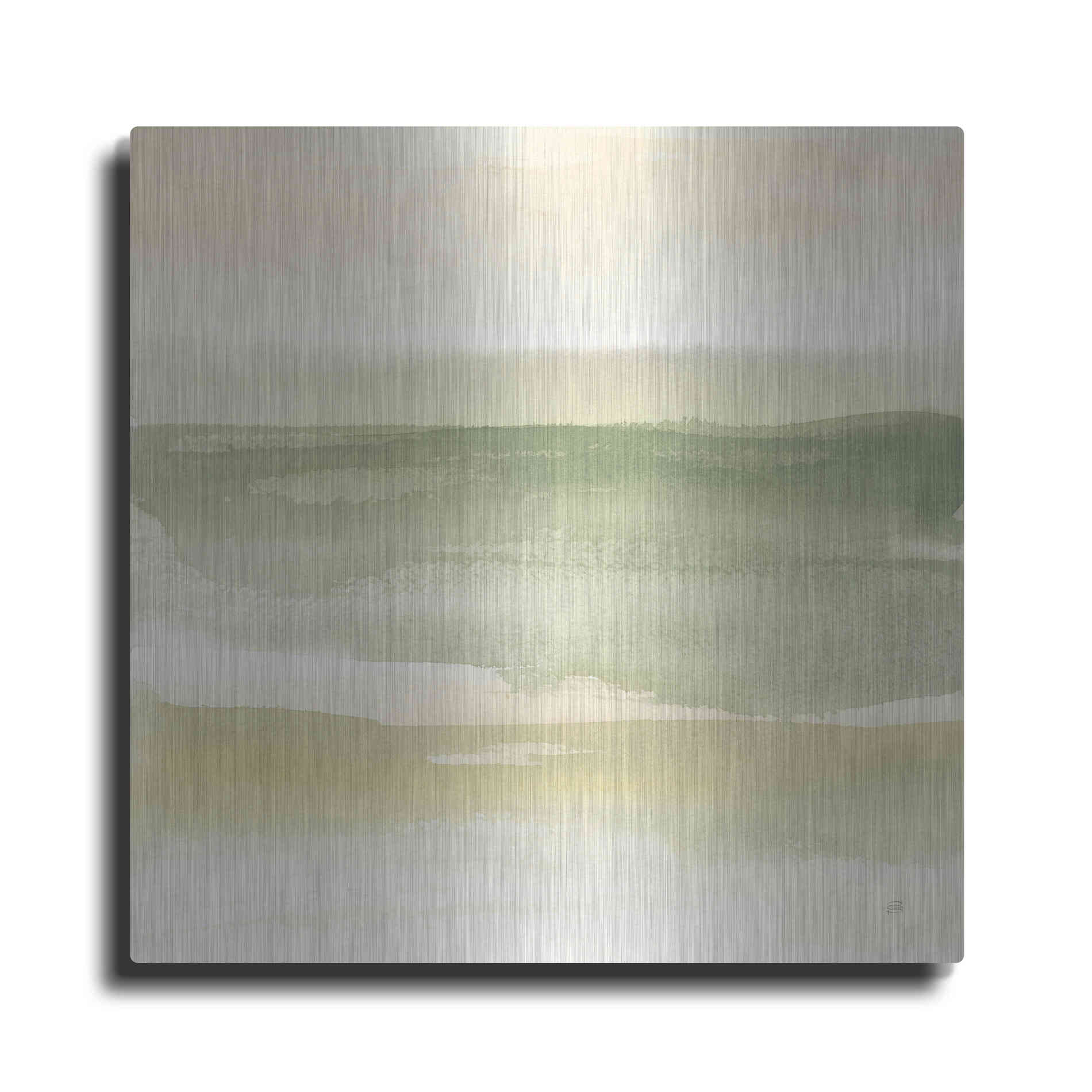 Luxe Metal Art 'Green Water II' by Chris Paschke, Metal Wall Art