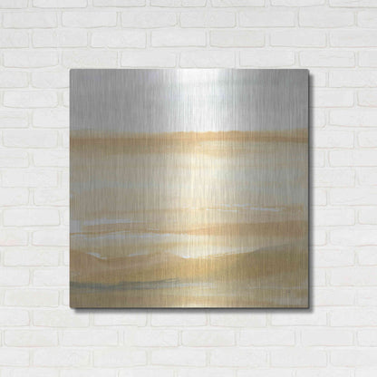 Luxe Metal Art 'Ochre Sands II' by Chris Paschke, Metal Wall Art,36x36