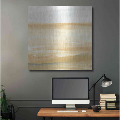 Luxe Metal Art 'Ochre Sands II' by Chris Paschke, Metal Wall Art,36x36