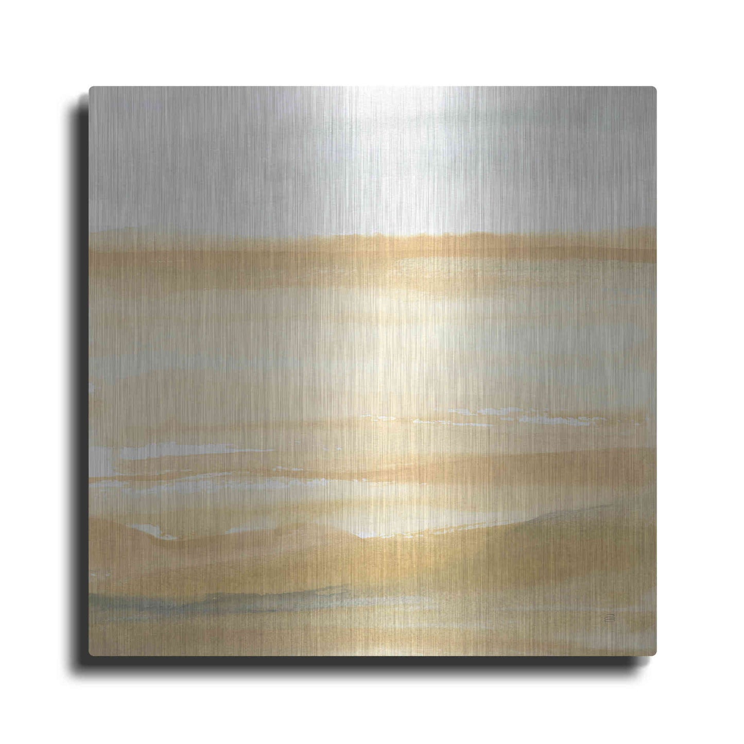 Luxe Metal Art 'Ochre Sands II' by Chris Paschke, Metal Wall Art