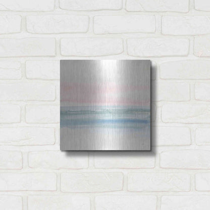 Luxe Metal Art 'Pink Fog II' by Chris Paschke, Metal Wall Art,12x12