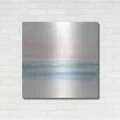 Luxe Metal Art 'Pink Fog II' by Chris Paschke, Metal Wall Art,36x36