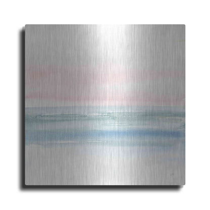 Luxe Metal Art 'Pink Fog II' by Chris Paschke, Metal Wall Art