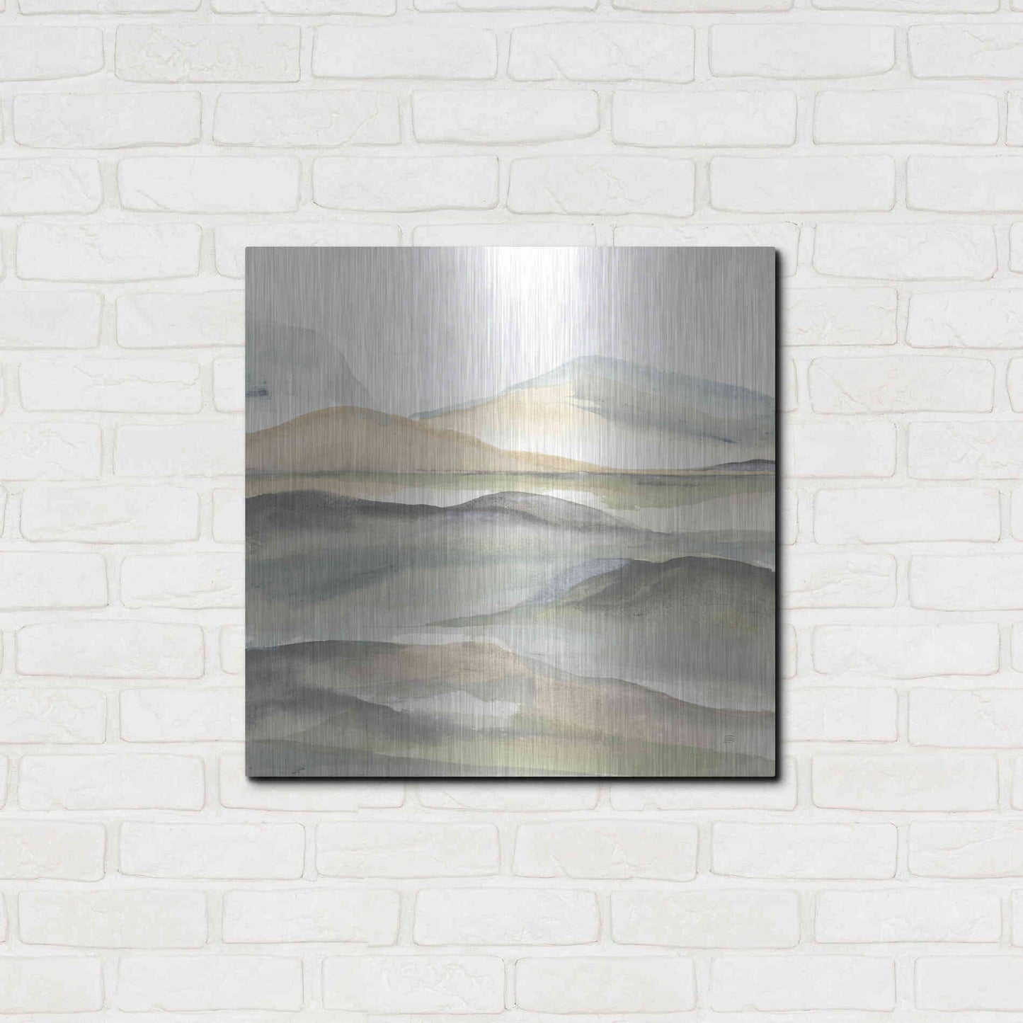 Luxe Metal Art 'Valleyscape I' by Chris Paschke, Metal Wall Art,24x24
