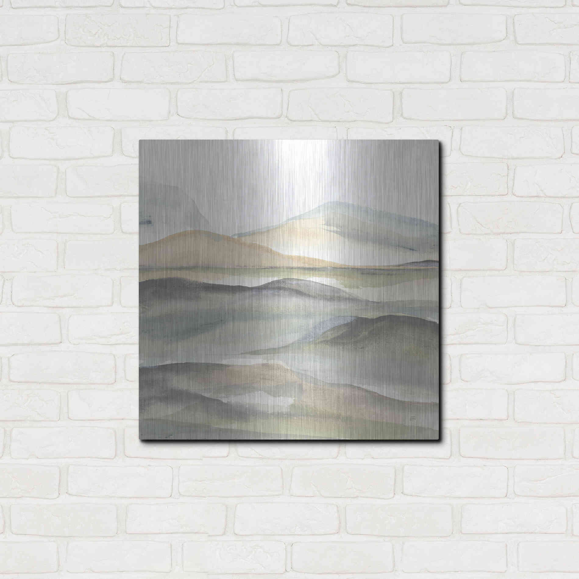 Luxe Metal Art 'Valleyscape I' by Chris Paschke, Metal Wall Art,24x24