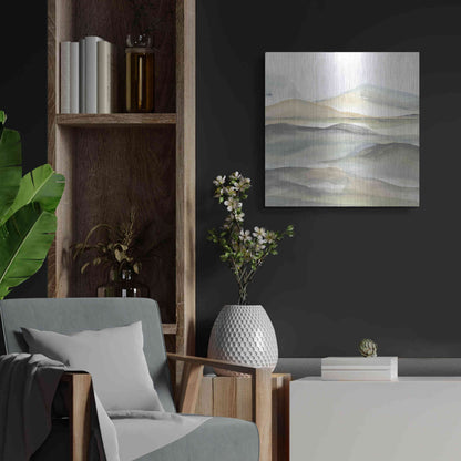 Luxe Metal Art 'Valleyscape I' by Chris Paschke, Metal Wall Art,24x24