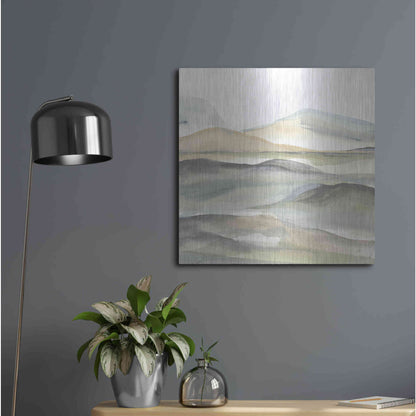 Luxe Metal Art 'Valleyscape I' by Chris Paschke, Metal Wall Art,24x24