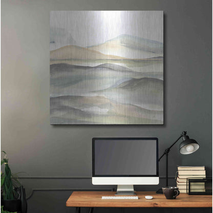 Luxe Metal Art 'Valleyscape I' by Chris Paschke, Metal Wall Art,36x36