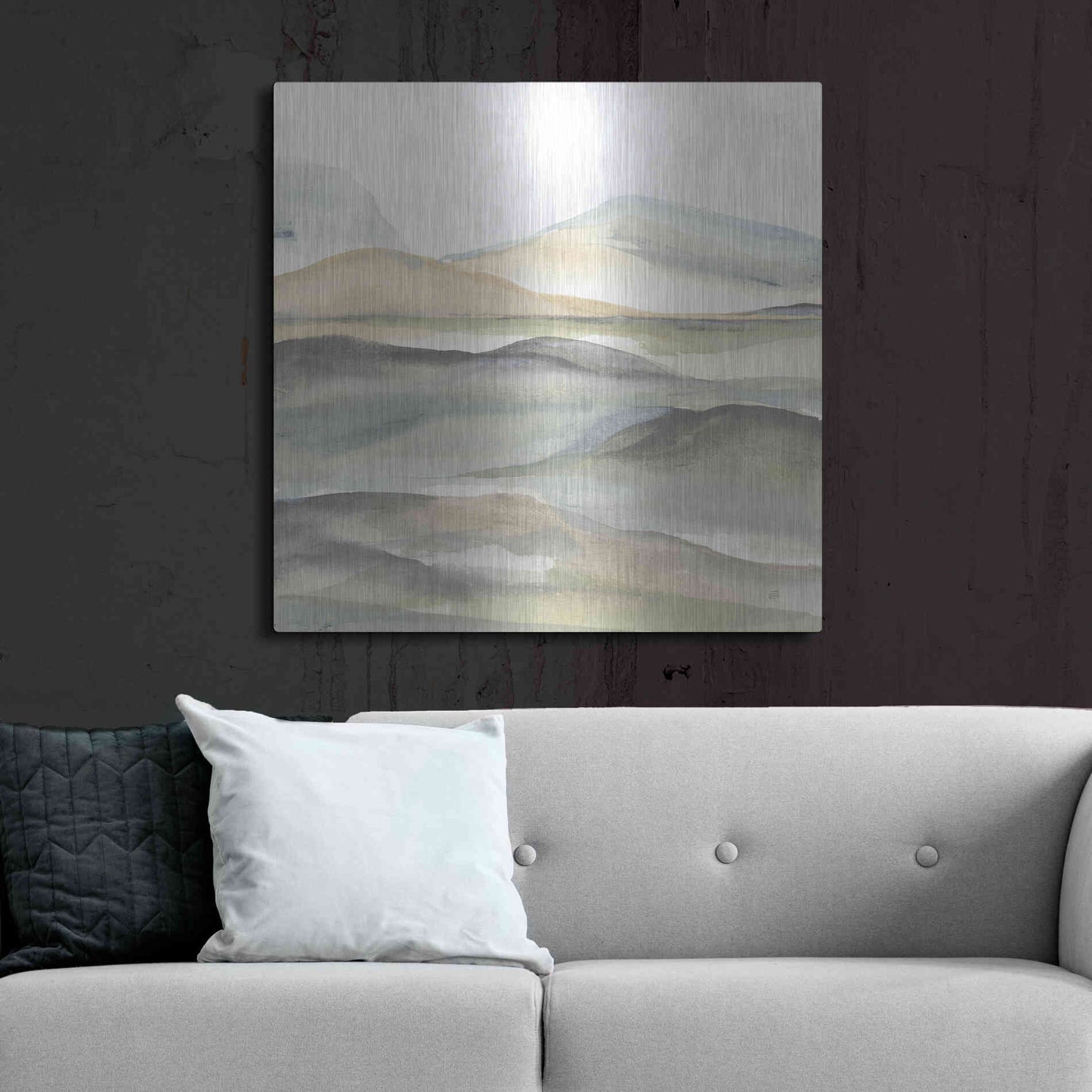 Luxe Metal Art 'Valleyscape I' by Chris Paschke, Metal Wall Art,36x36