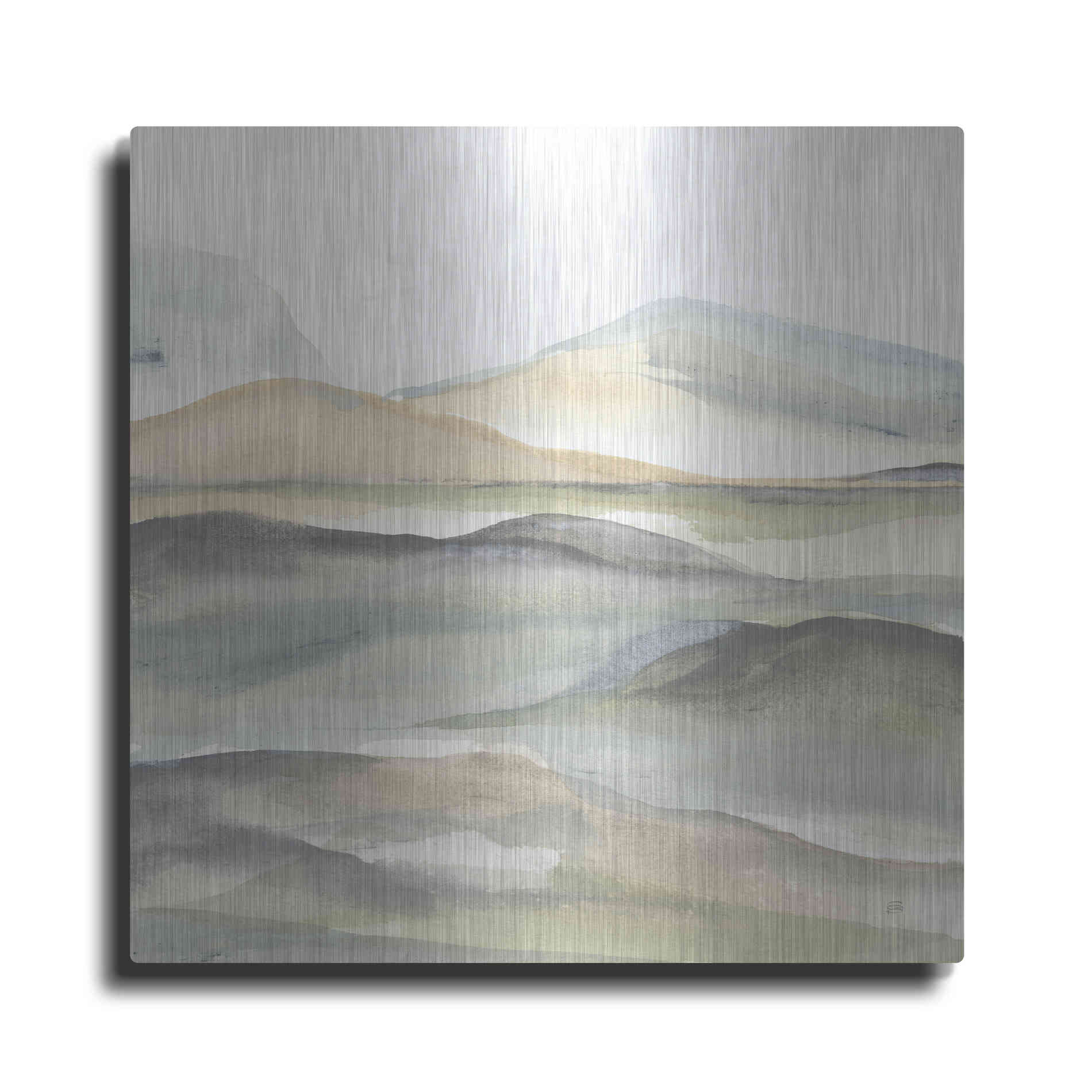 Luxe Metal Art 'Valleyscape I' by Chris Paschke, Metal Wall Art