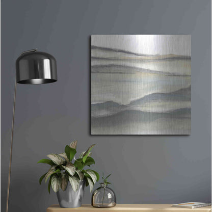 Luxe Metal Art 'Valleyscape II' by Chris Paschke, Metal Wall Art,24x24