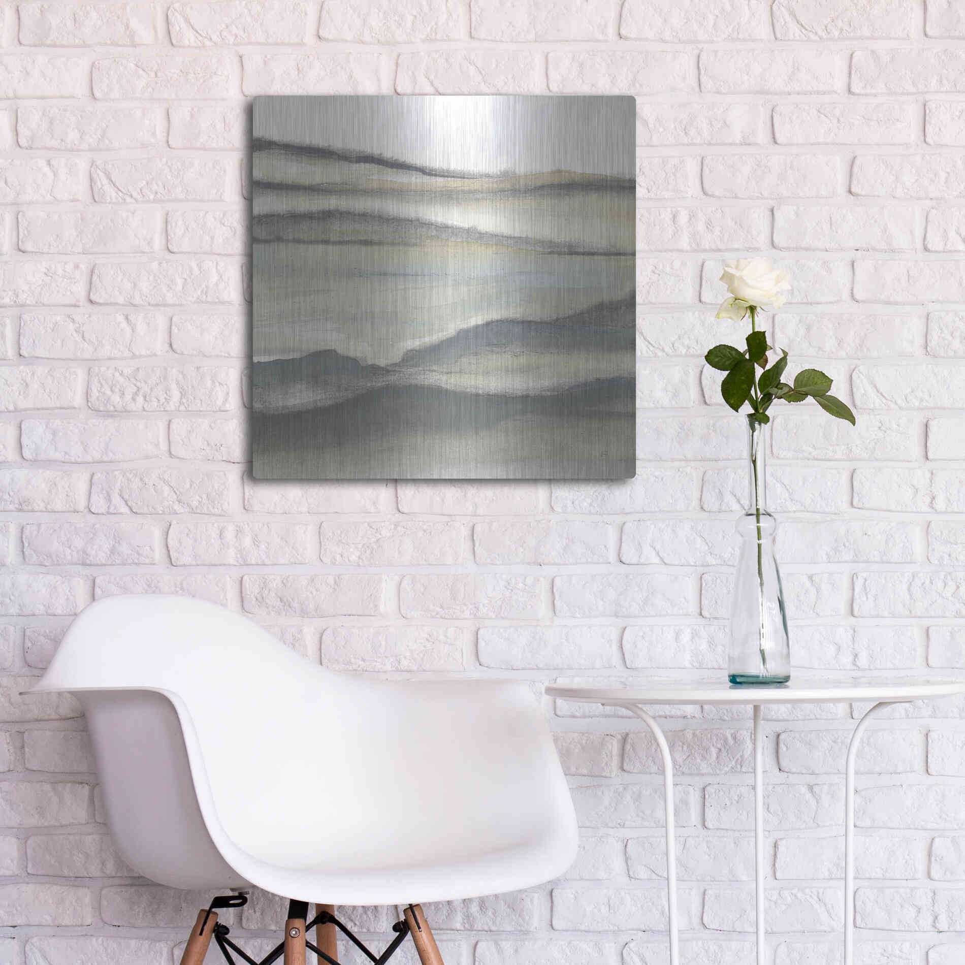 Luxe Metal Art 'Valleyscape II' by Chris Paschke, Metal Wall Art,24x24