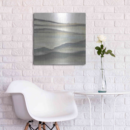 Luxe Metal Art 'Valleyscape II' by Chris Paschke, Metal Wall Art,24x24