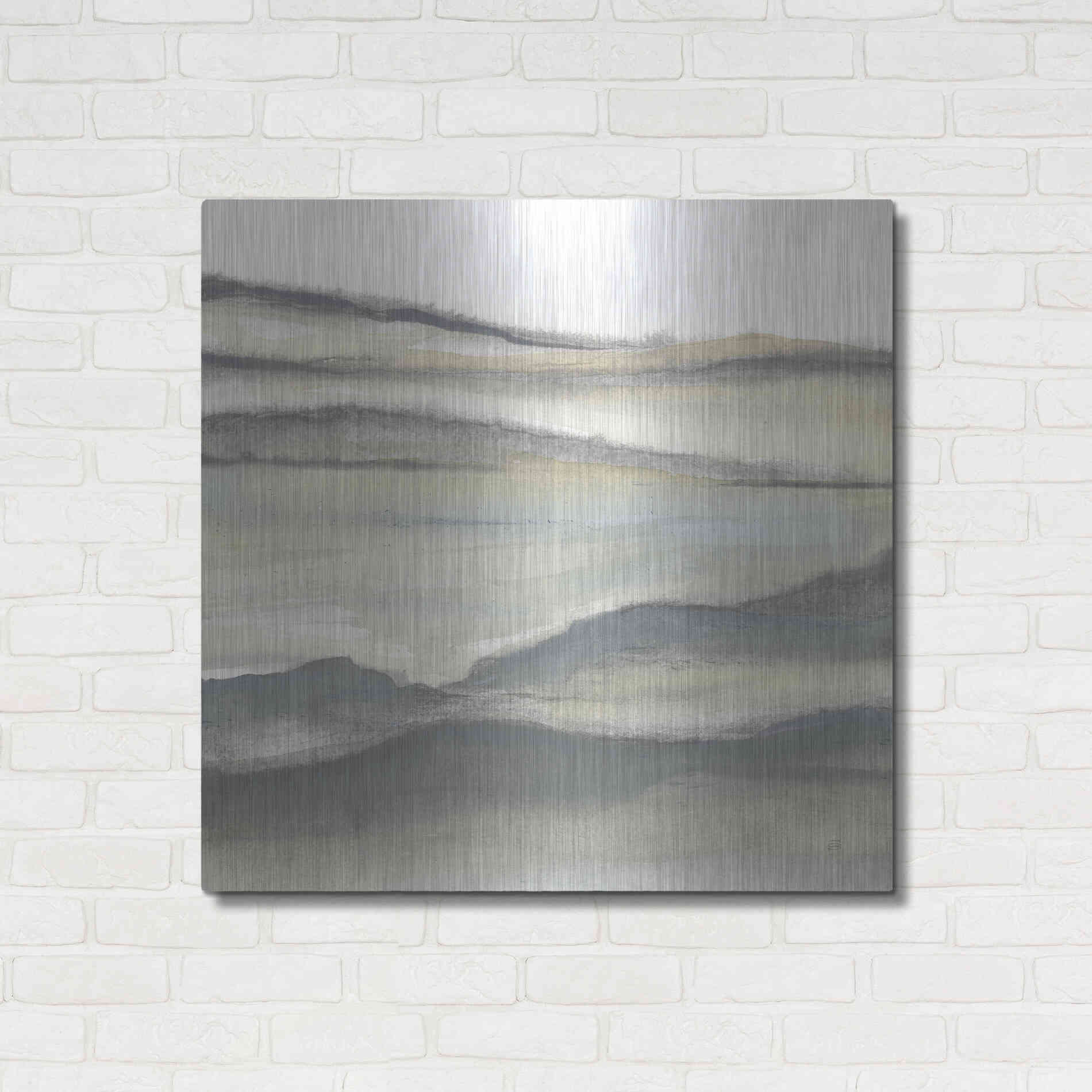 Luxe Metal Art 'Valleyscape II' by Chris Paschke, Metal Wall Art,36x36