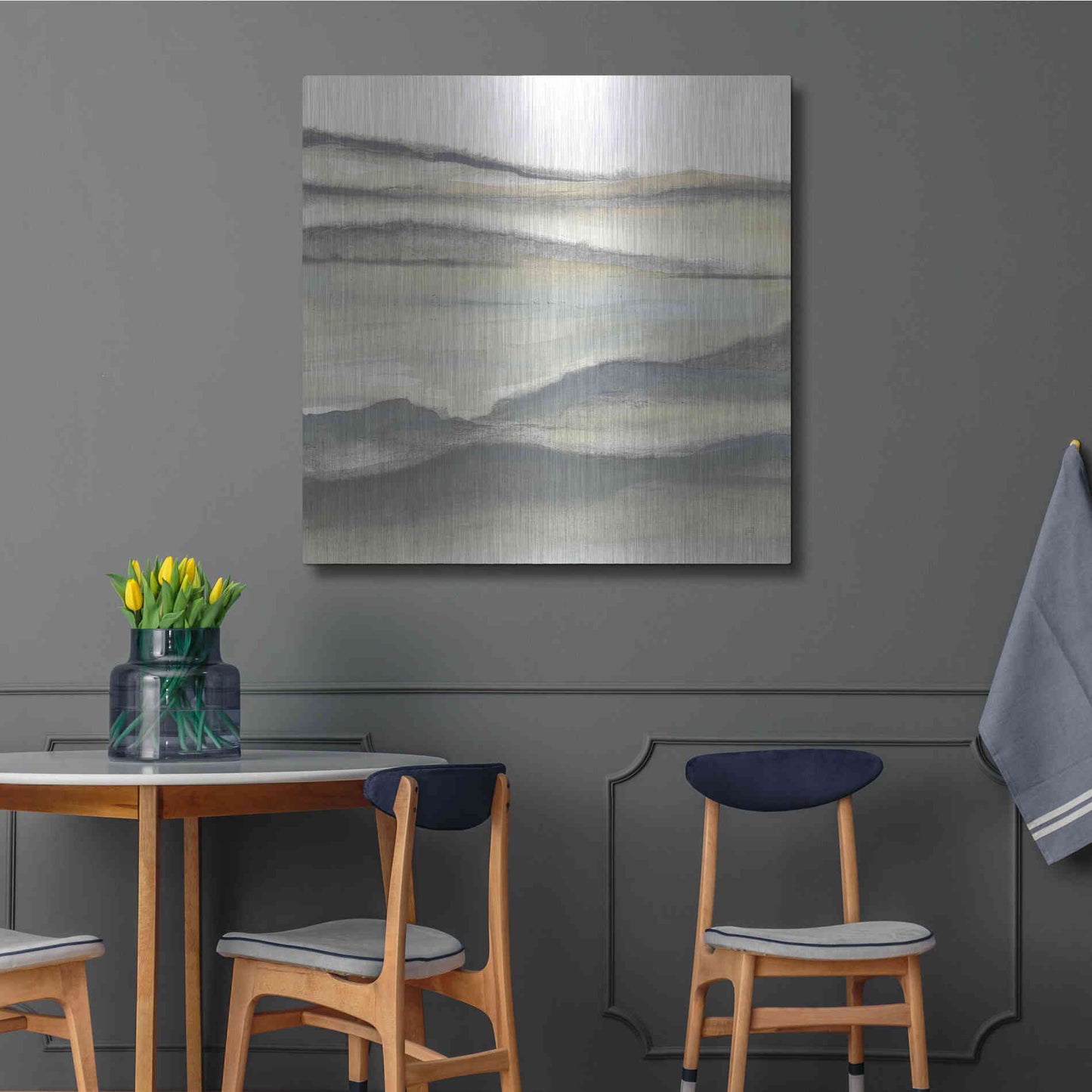 Luxe Metal Art 'Valleyscape II' by Chris Paschke, Metal Wall Art,36x36