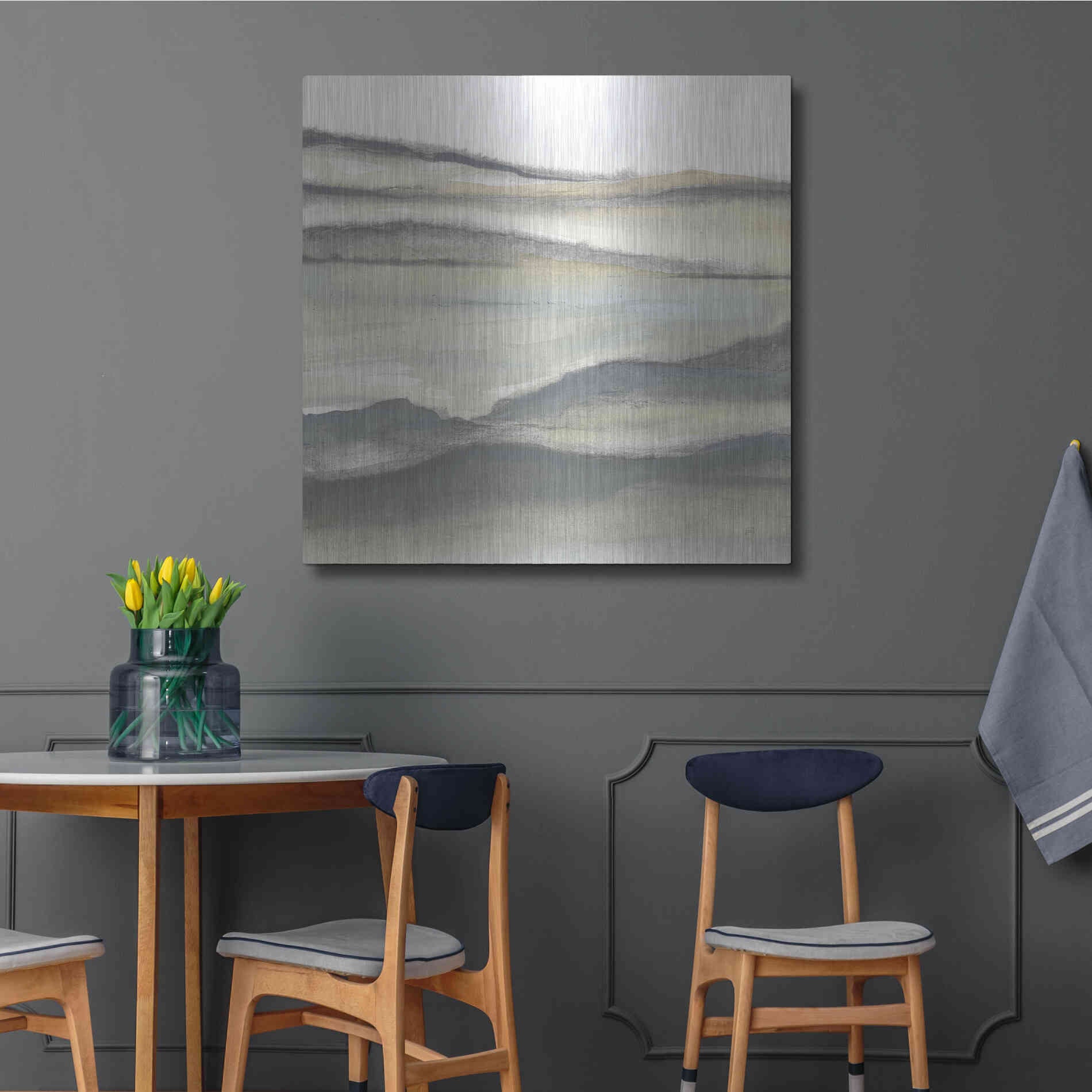 Luxe Metal Art 'Valleyscape II' by Chris Paschke, Metal Wall Art,36x36