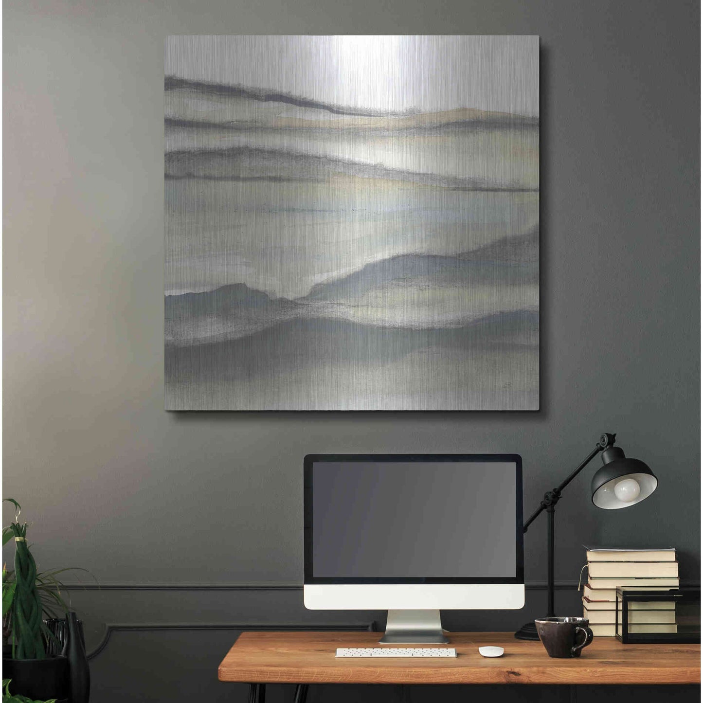 Luxe Metal Art 'Valleyscape II' by Chris Paschke, Metal Wall Art,36x36