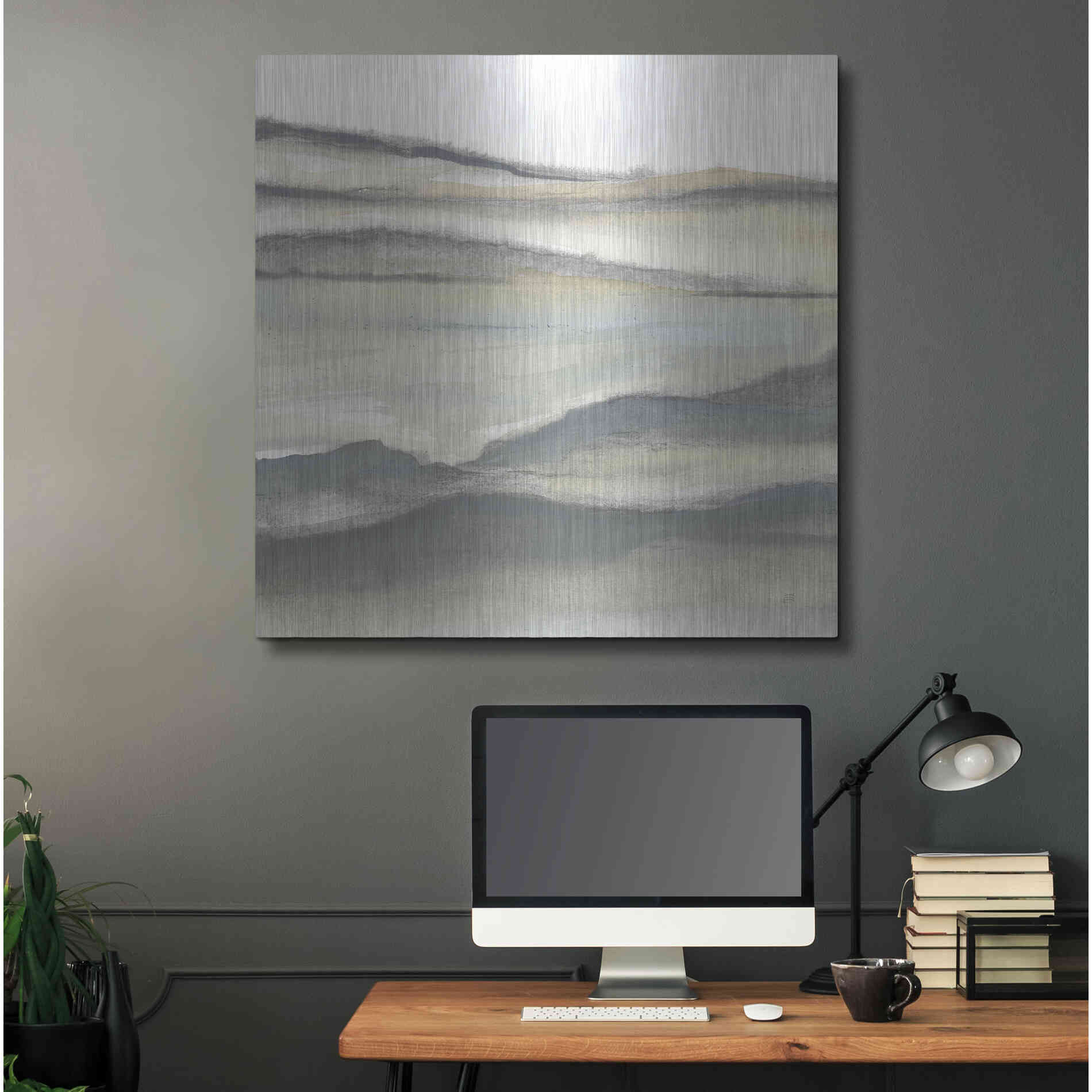 Luxe Metal Art 'Valleyscape II' by Chris Paschke, Metal Wall Art,36x36