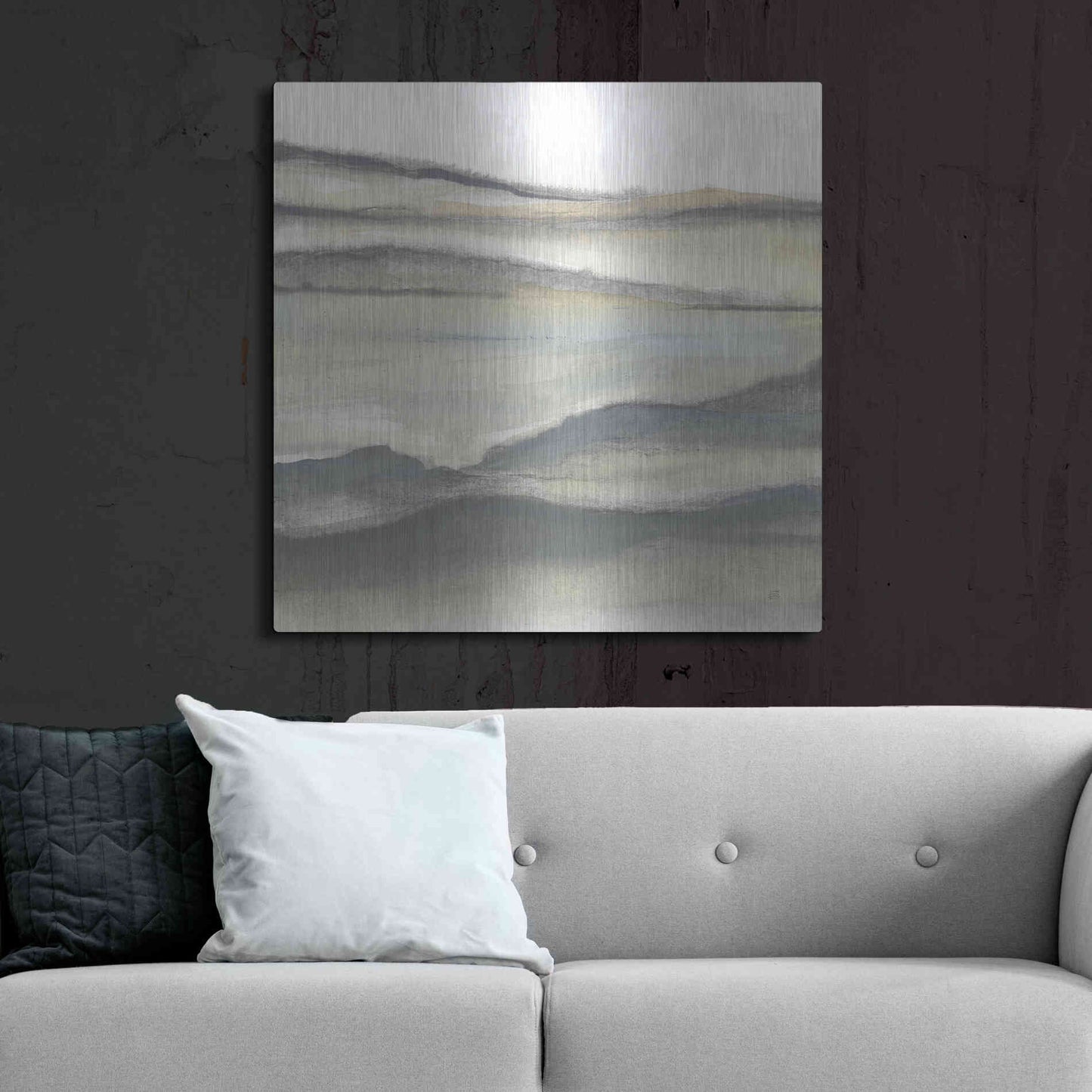 Luxe Metal Art 'Valleyscape II' by Chris Paschke, Metal Wall Art,36x36