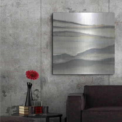 Luxe Metal Art 'Valleyscape II' by Chris Paschke, Metal Wall Art,36x36