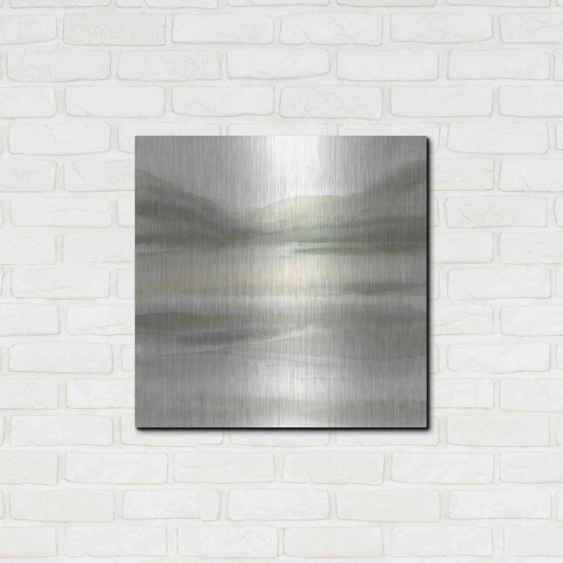 Luxe Metal Art 'Valleyscape IV' by Chris Paschke, Metal Wall Art,24x24