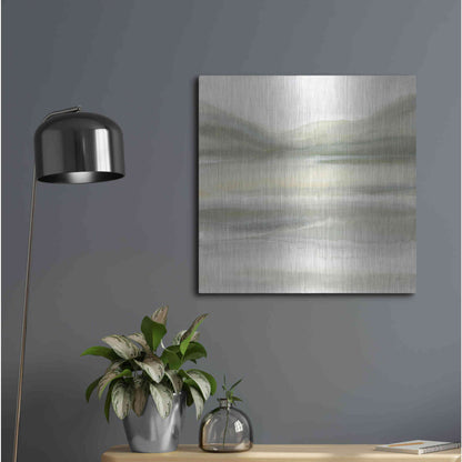 Luxe Metal Art 'Valleyscape IV' by Chris Paschke, Metal Wall Art,24x24