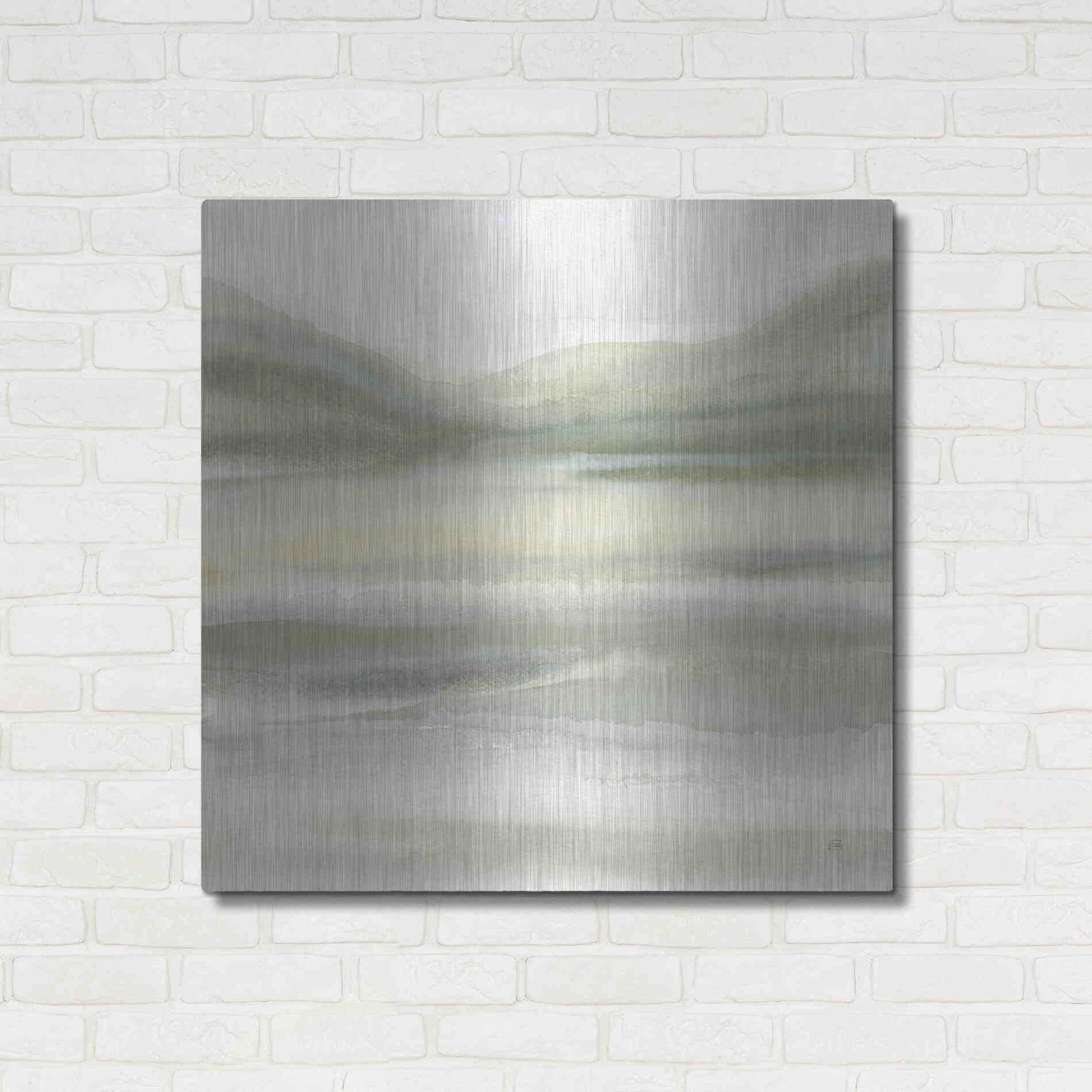 Luxe Metal Art 'Valleyscape IV' by Chris Paschke, Metal Wall Art,36x36