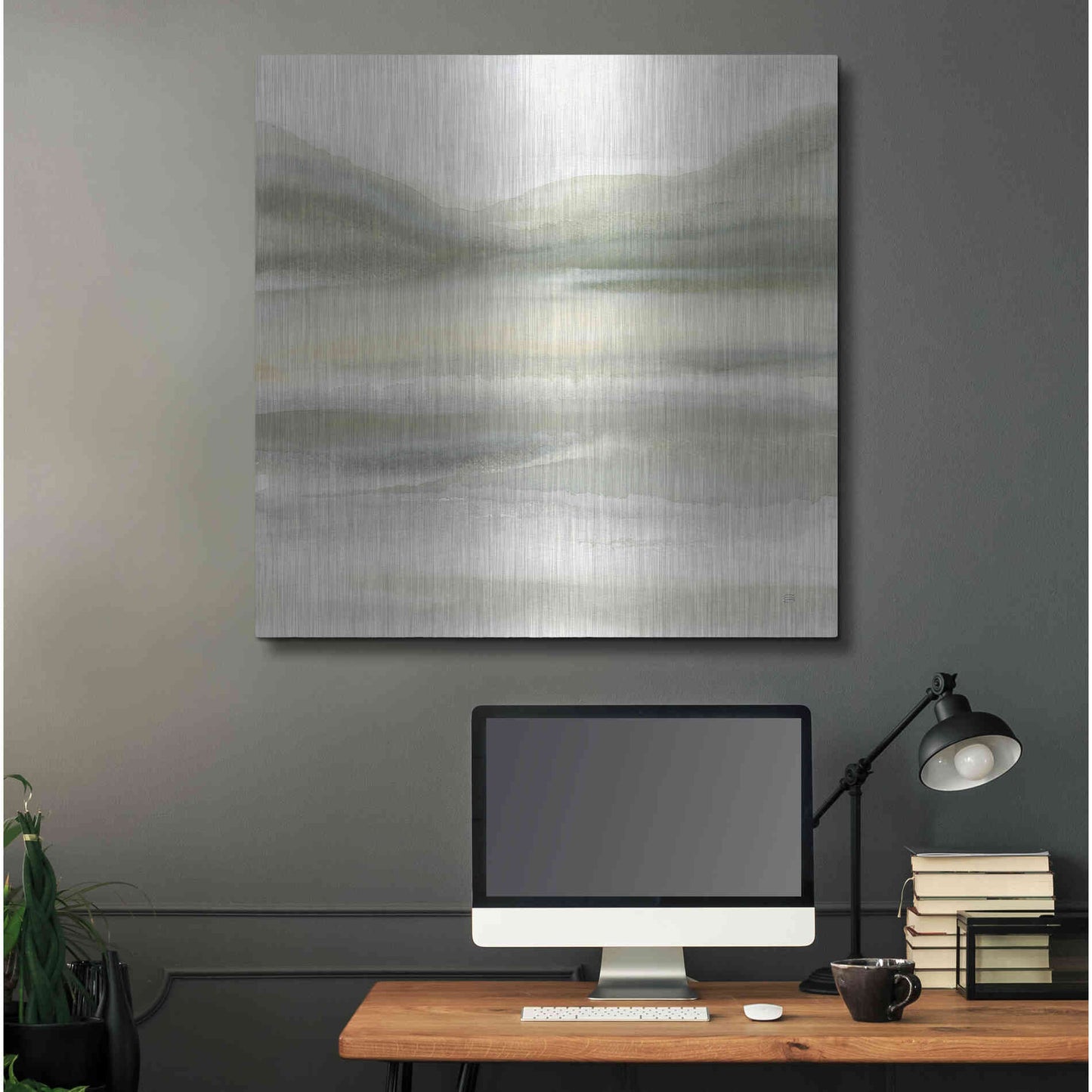 Luxe Metal Art 'Valleyscape IV' by Chris Paschke, Metal Wall Art,36x36