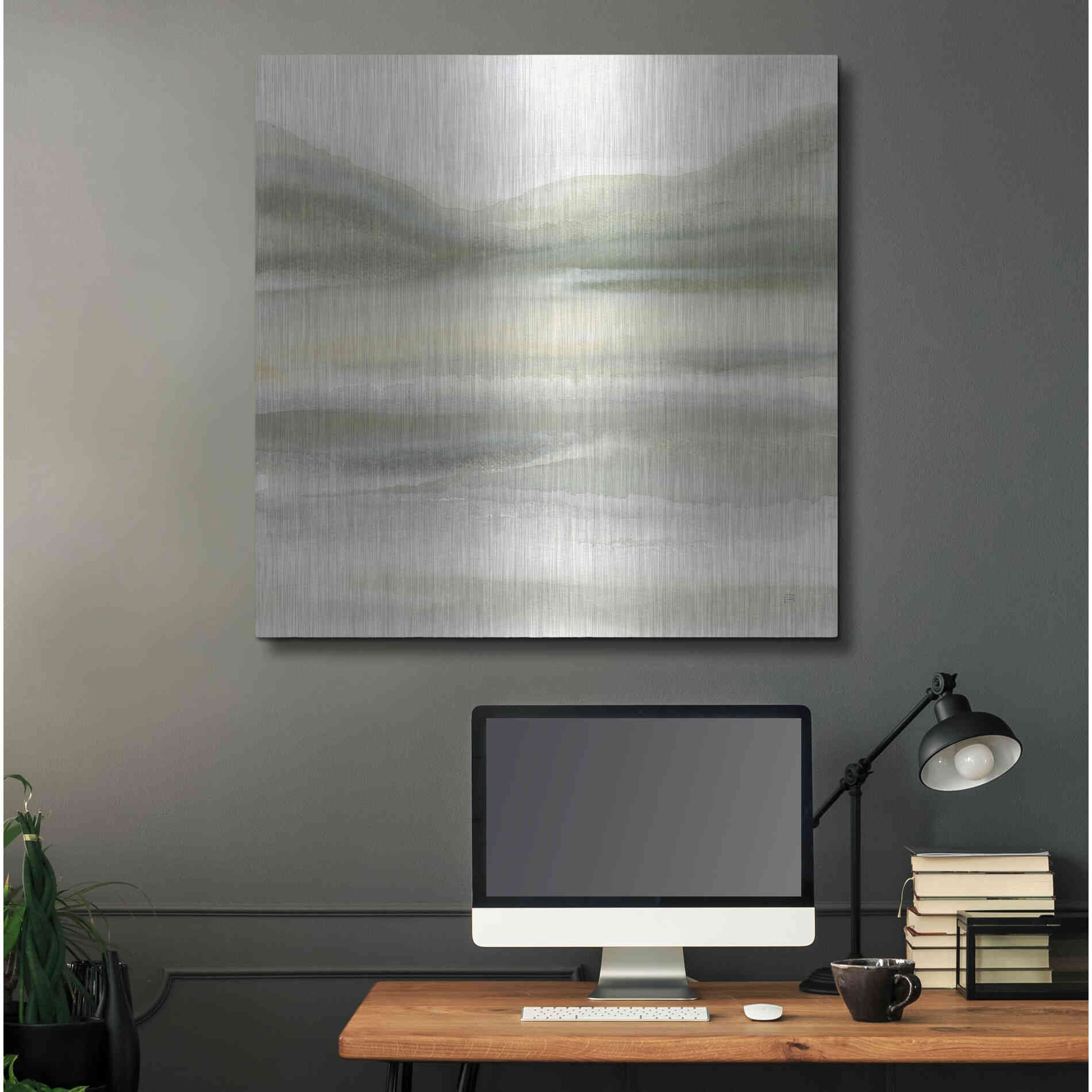 Luxe Metal Art 'Valleyscape IV' by Chris Paschke, Metal Wall Art,36x36